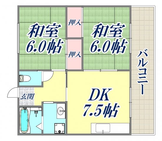 2階の間取り図