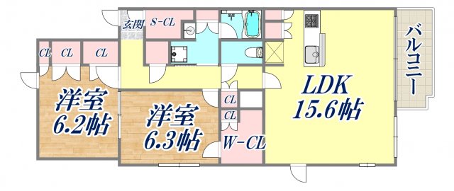 2階の間取り図