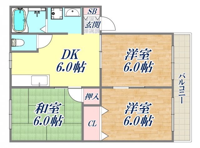 2階の間取り図