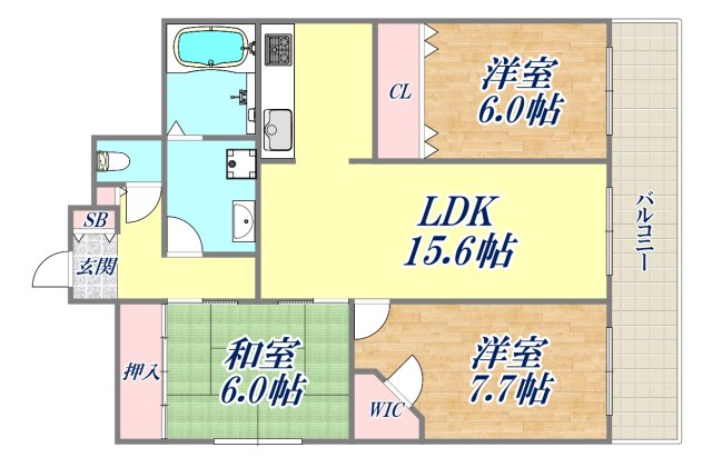 23階の間取り図