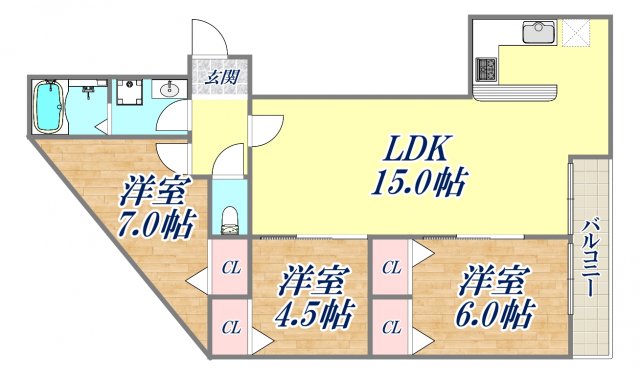 2階の間取り図