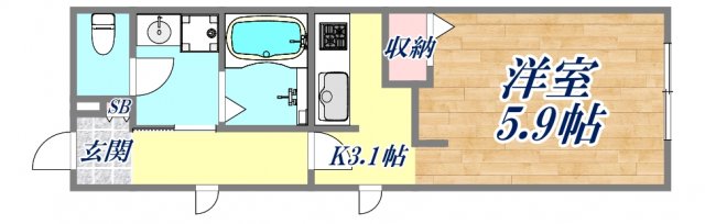 1階の間取り図