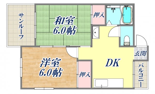 4階の間取り図