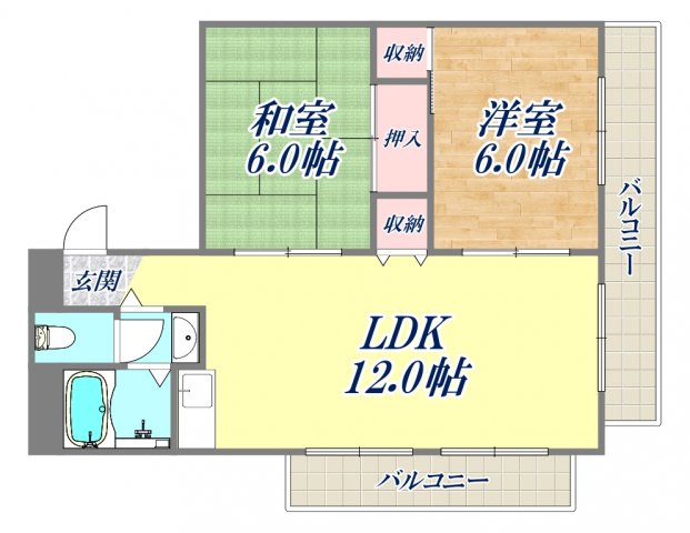 4階の間取り図