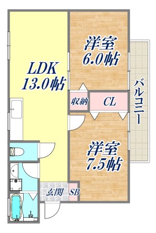 1階の間取り図