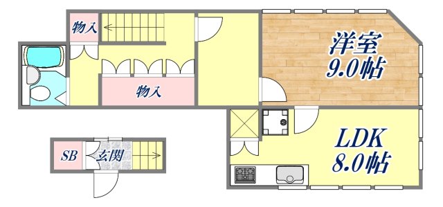 4階の間取り図