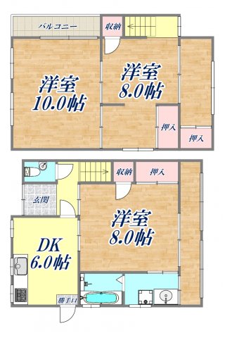 -階の間取り図