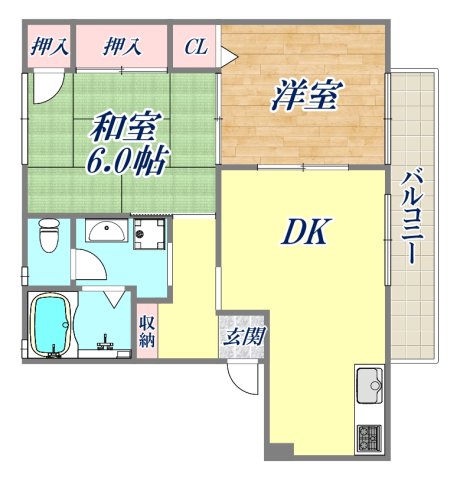 2階の間取り図