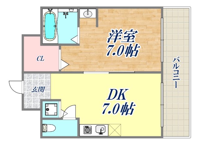 6階の間取り図