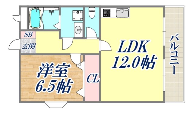 1階の間取り図