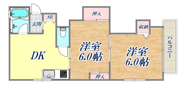 4階の間取り図