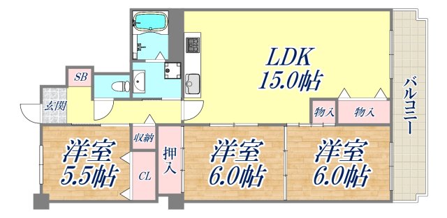 7階の間取り図
