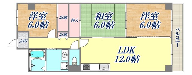 8階の間取り図