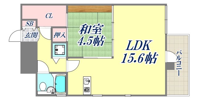 4階の間取り図