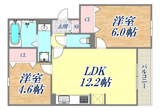 3階の間取り図