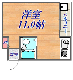 4階の間取り図
