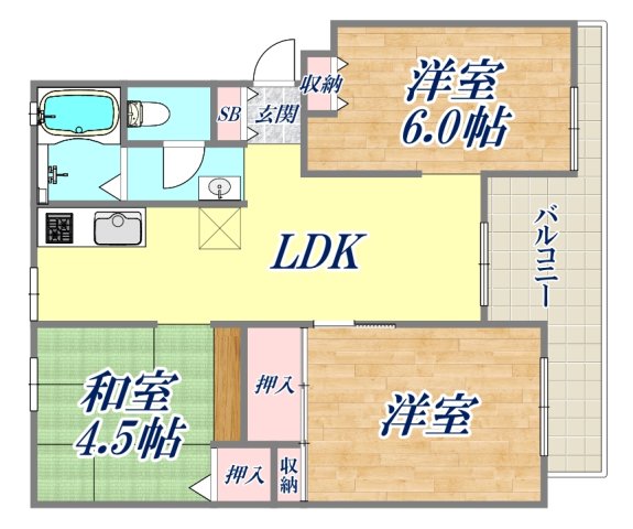 1階の間取り図