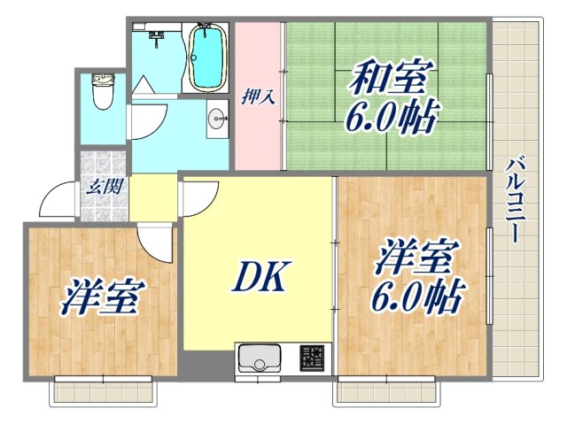 2階の間取り図