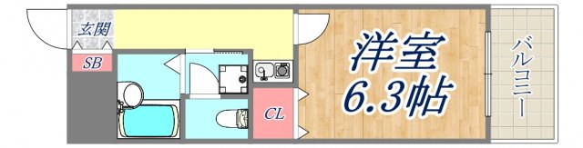 4階の間取り図
