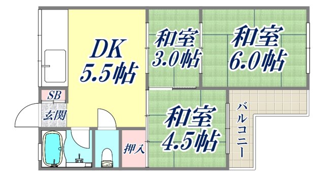 4階の間取り図