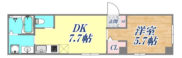 1階の間取り図