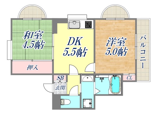 1階の間取り図