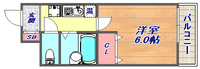 4階の間取り図