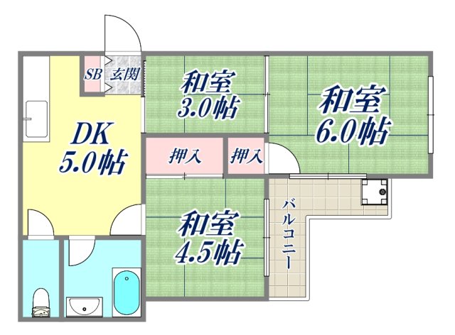 3階の間取り図