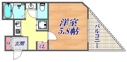 2階の間取り図