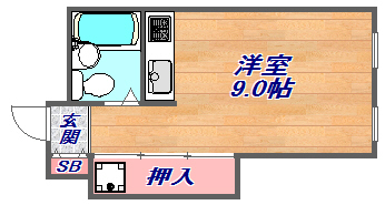 4階の間取り図