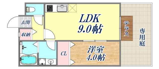 1階の間取り図