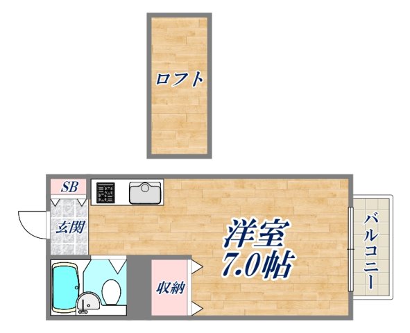 2階の間取り図