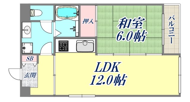 6階の間取り図