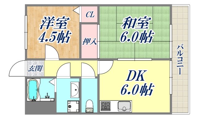 1階の間取り図