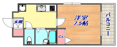 4階の間取り図