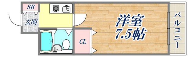4階の間取り図