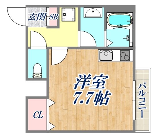 2階の間取り図