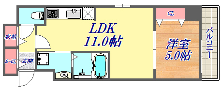 4階の間取り図