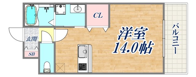 8階の間取り図