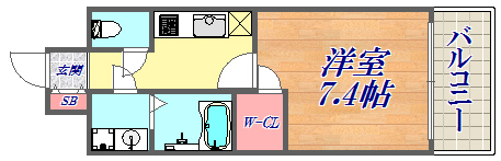 7階の間取り図