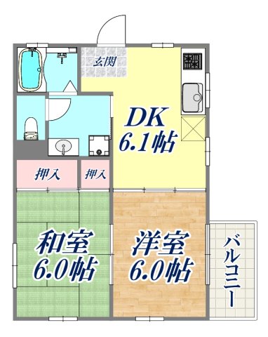 2階の間取り図