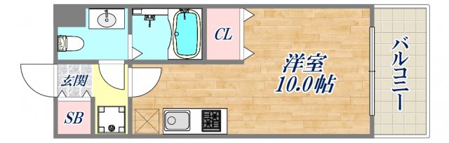 8階の間取り図