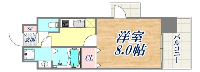 4階の間取り図
