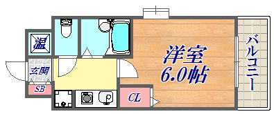 8階の間取り図