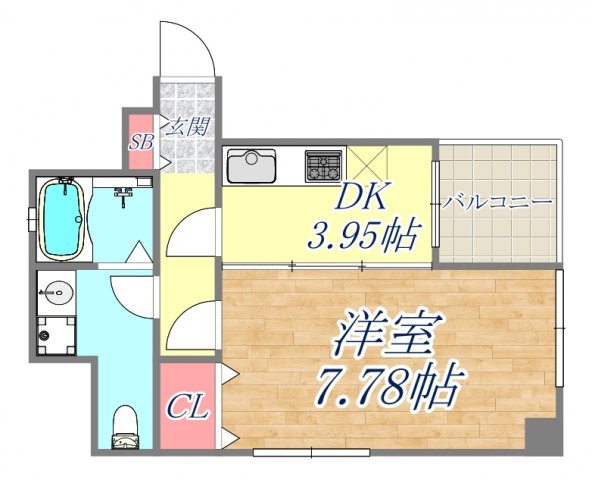 4階の間取り図