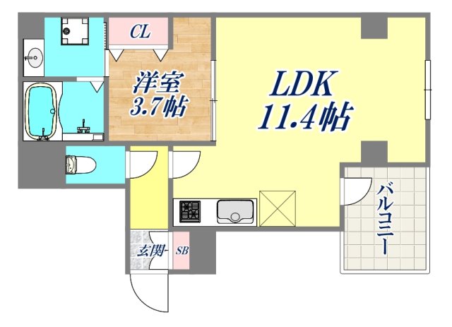 6階の間取り図