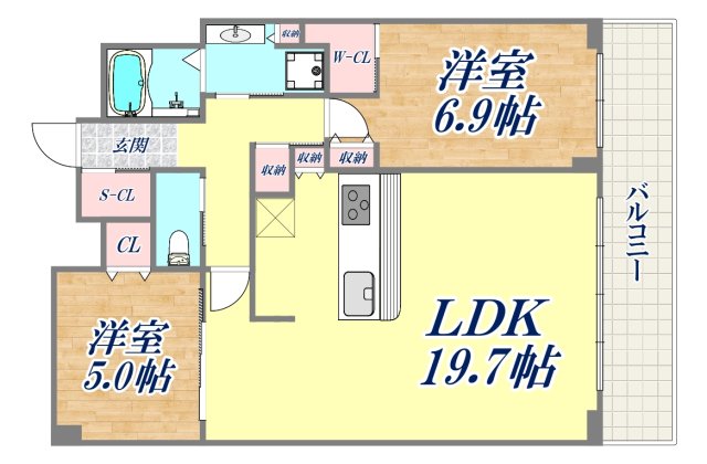 6階の間取り図