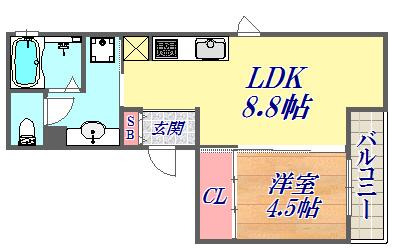 2階の間取り図