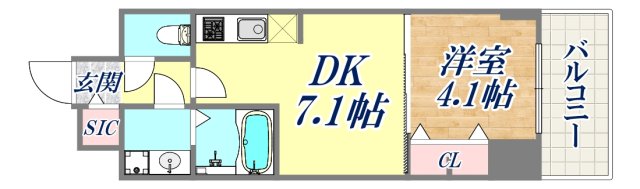 6階の間取り図