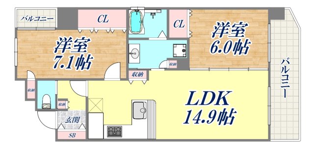 3階の間取り図